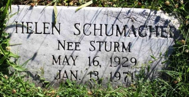 Sturm Helene 1929-1971 Grabstein USA